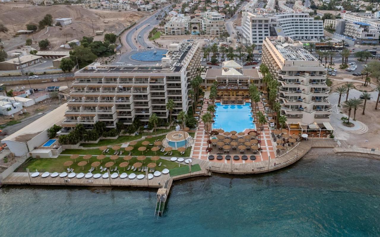 Aria Hotell Eilat Exteriör bild Aerial view of the hotel